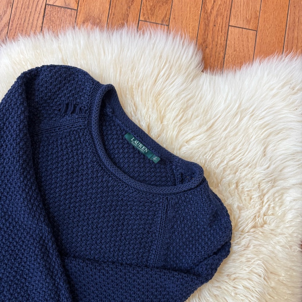 Ralph Lauren Knit Navy Blue Sweater Top